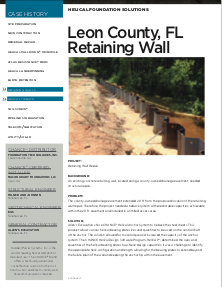 Leon County Retaining Wall